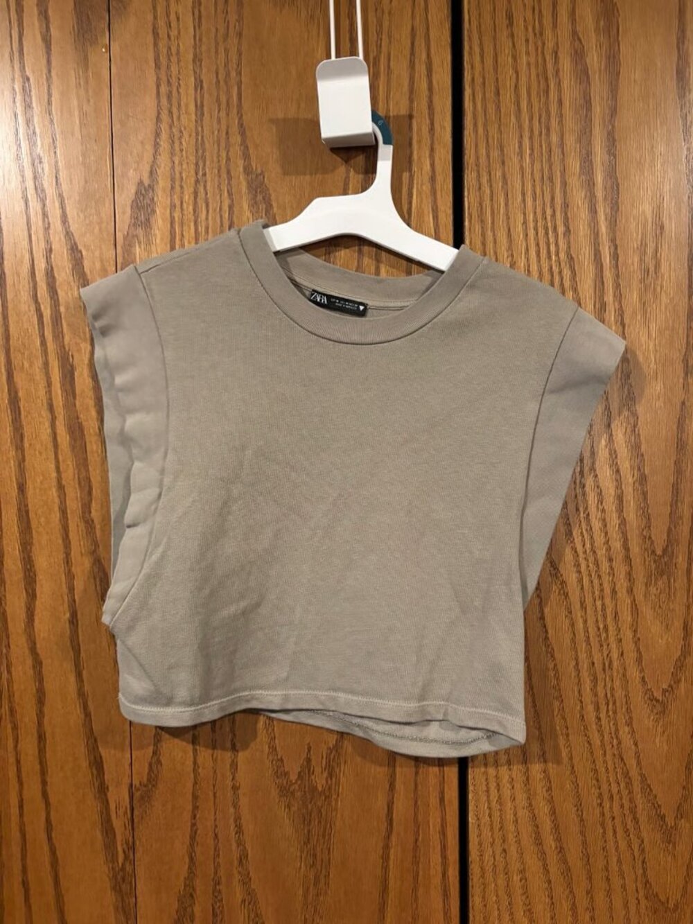 ZARA Cropped Top | Trendy Fitted Crop Tee